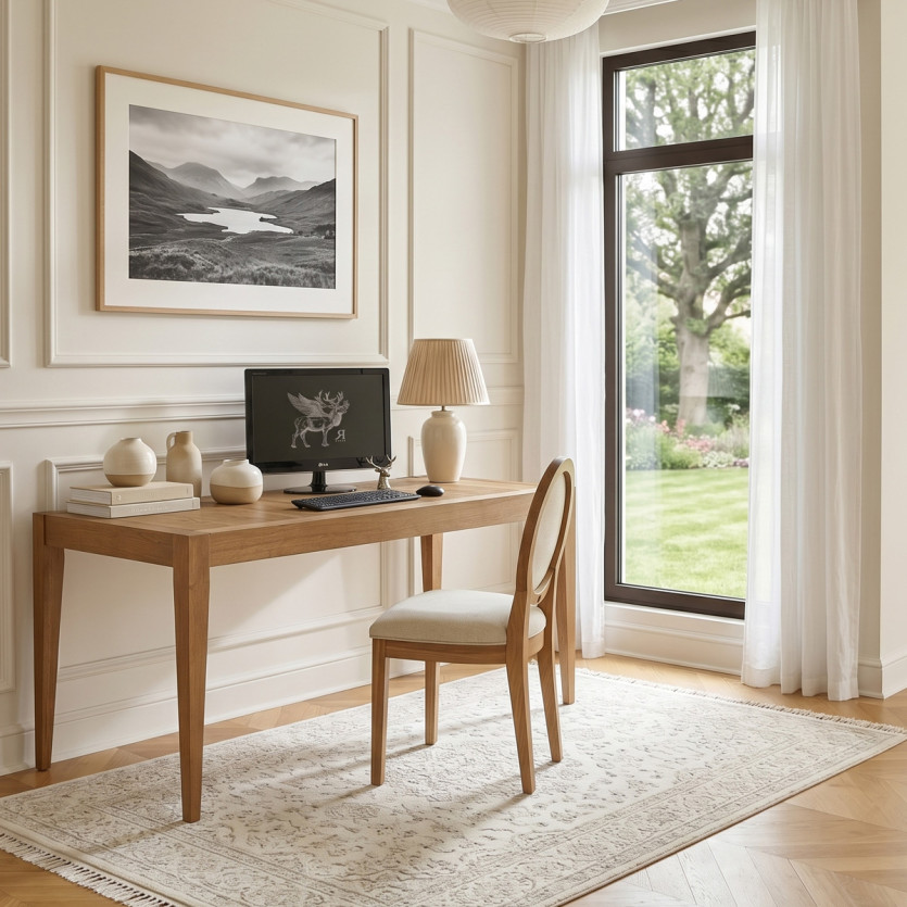 MONTANA S Fixed Dining Table - Modern style in oak, 6 seats, 150 x 78 cm