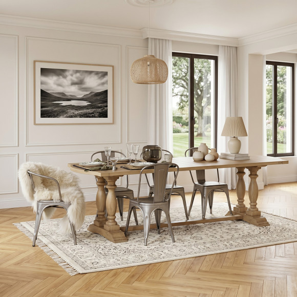 Table à manger JOHNSON – Style contemporain en bois, 8 couverts, bois certifié FSC®