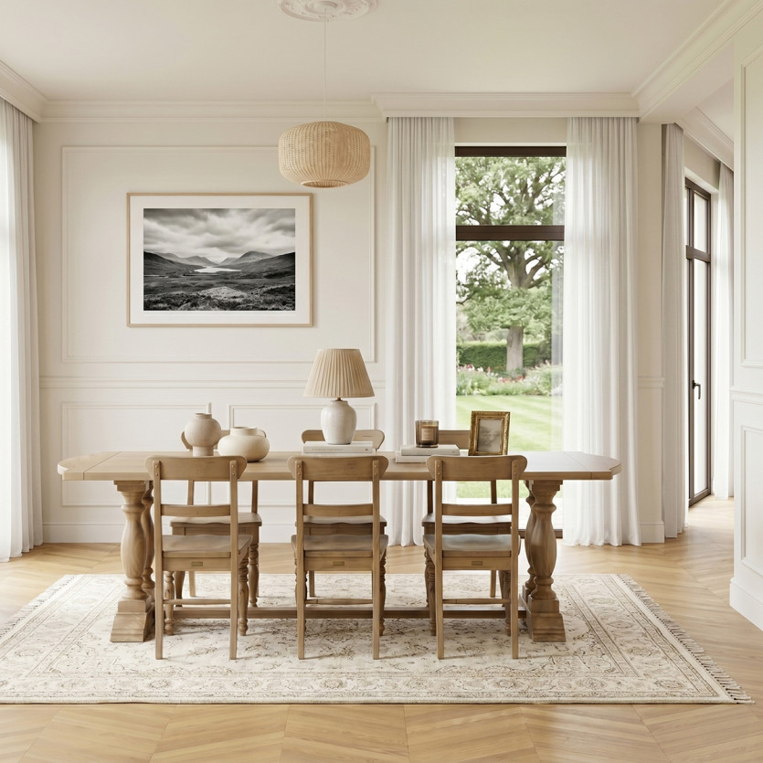 Table à manger JOHNSON – Style contemporain en bois, 8 couverts, bois certifié FSC®