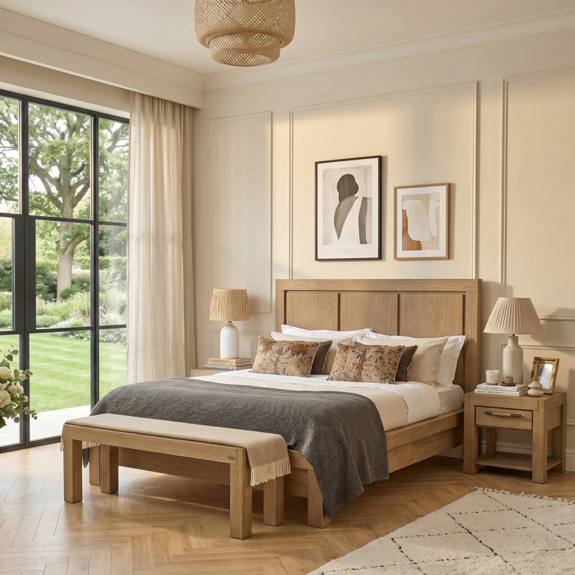 Banc intérieur MEGEVE – Style contemporain, 130 cm, bois certifié FSC®