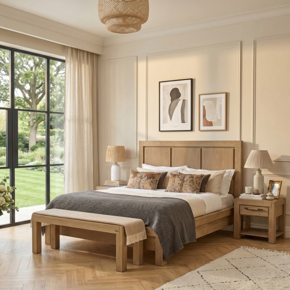 Innenbank MEGEVE – Zeitgenössischer Stil, 130 cm, FSC®-zertifiziertes Holz