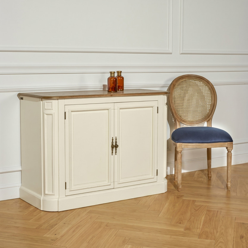 DANIEL – Estilo aparador junto al mar, tablero de roble, 2 puertas, madera certificada FSC®