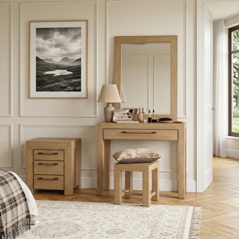 Grand miroir MEGÈVE – Style contemporain en pin, bois certifié FSC®