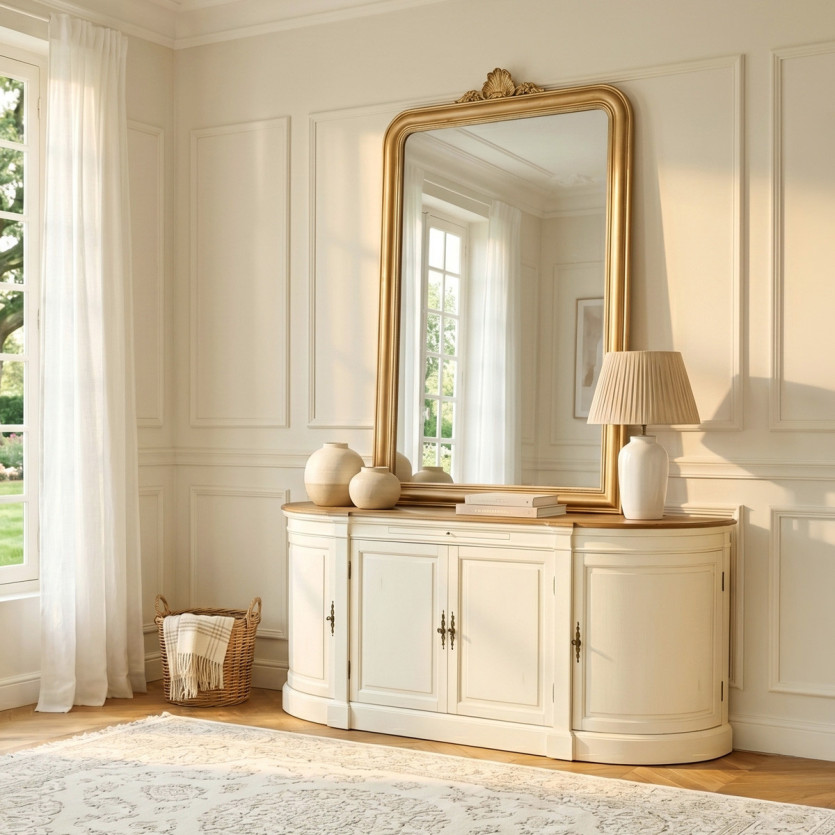 JOSEPHINE - Romantisch dressoir voor eetkamer, 4 deuren