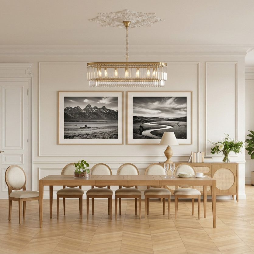 Table à manger extensible MONTANA 2R280 - Style moderne en chêne, 12 couverts, 180-280 x 100 cm