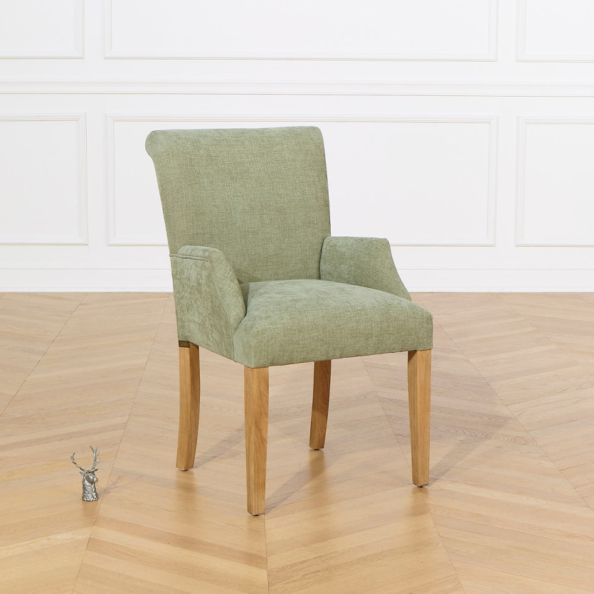 ALISON dining chair - Contemporary style, solid wood legs