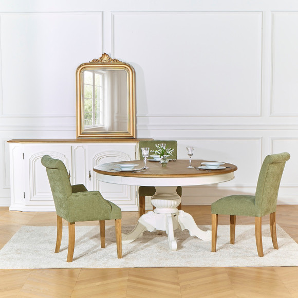 ALISON dining chair - Contemporary style, solid wood legs