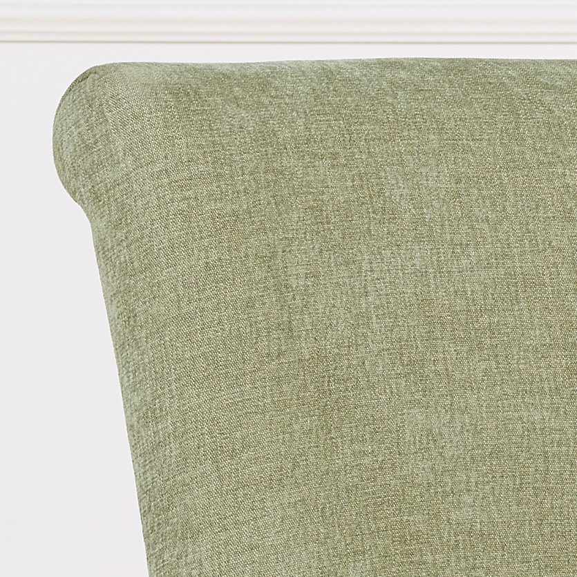 Lot de 2 chaises ALISON - Style moderne en hévéa massif et tissu polyester