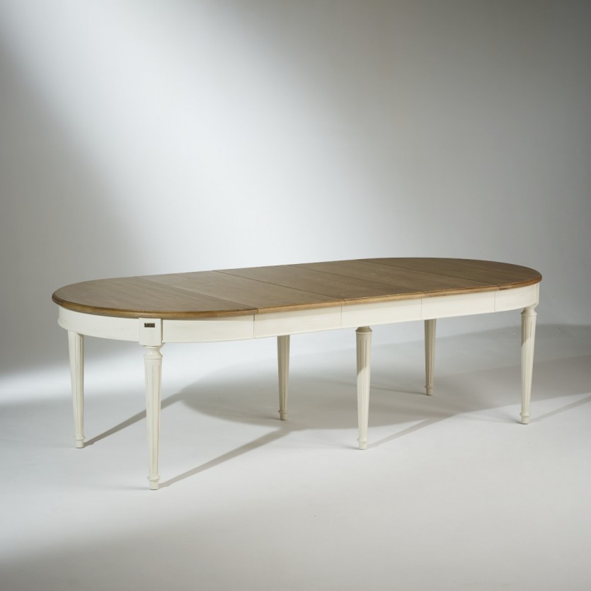 table extensible à manger blanche robin des bois