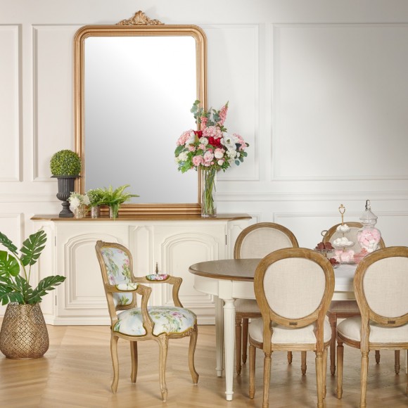 Miroir doré Amandine en bois