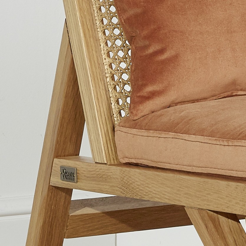 Fauteuil scandinave en cannage