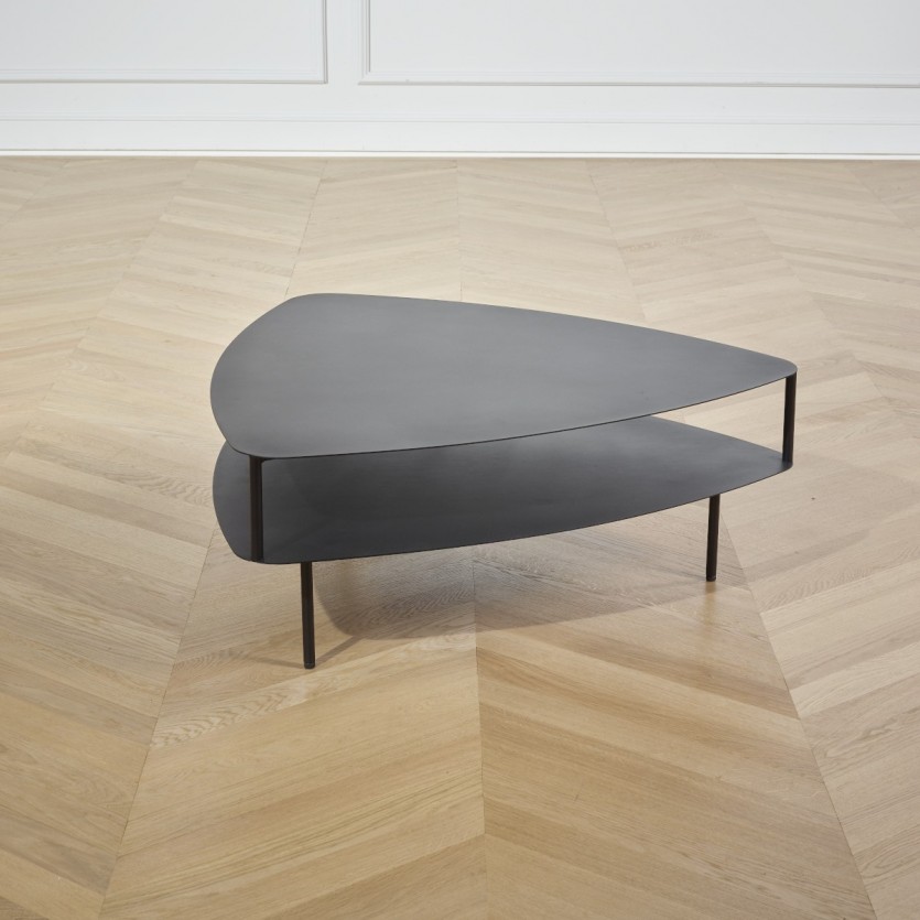 Table basse EAST SIDE en métal noir