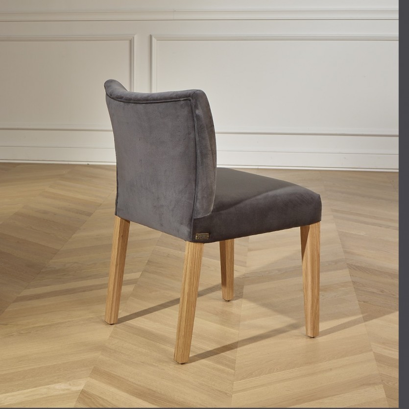 Chaises velours MELANIA, le lot de 2