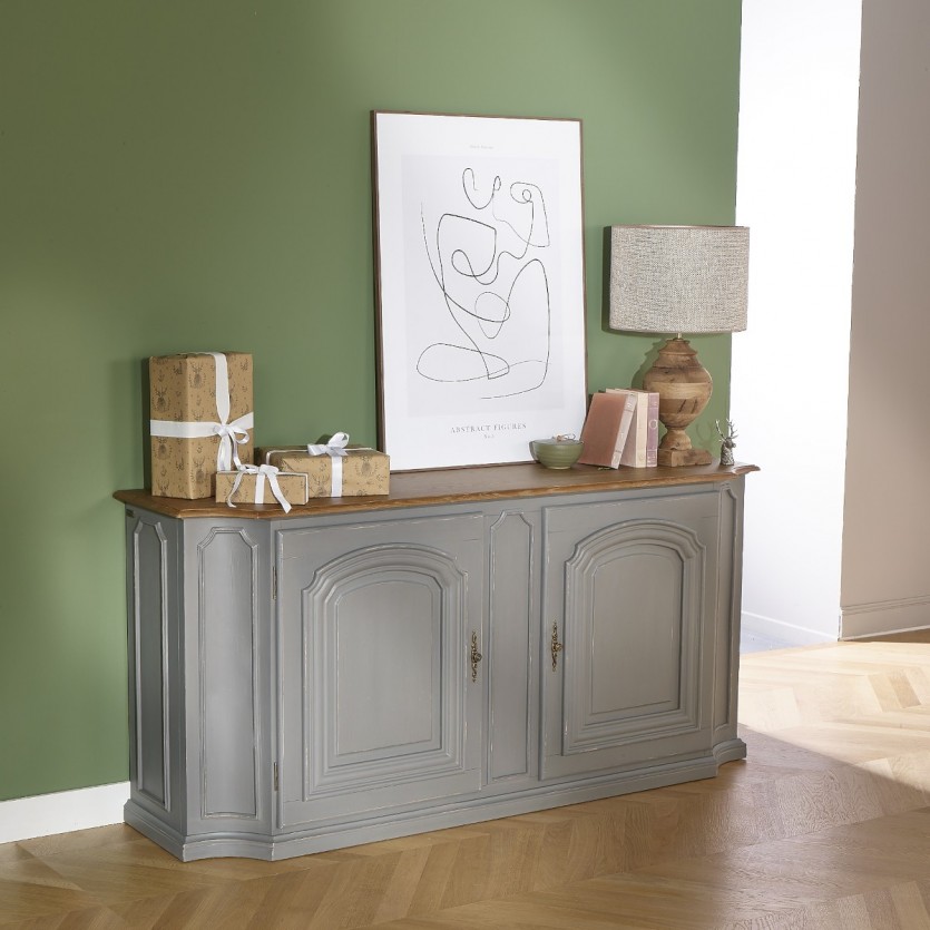 Buffet salle à manger gris ELISABETH par robin des bois
