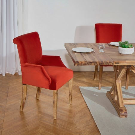 Fauteuil de table ALIX, velours
