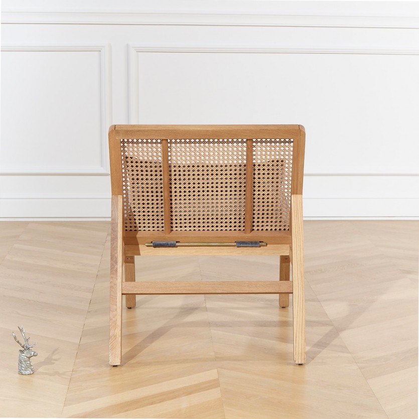 Fauteuil scandinave en cannage