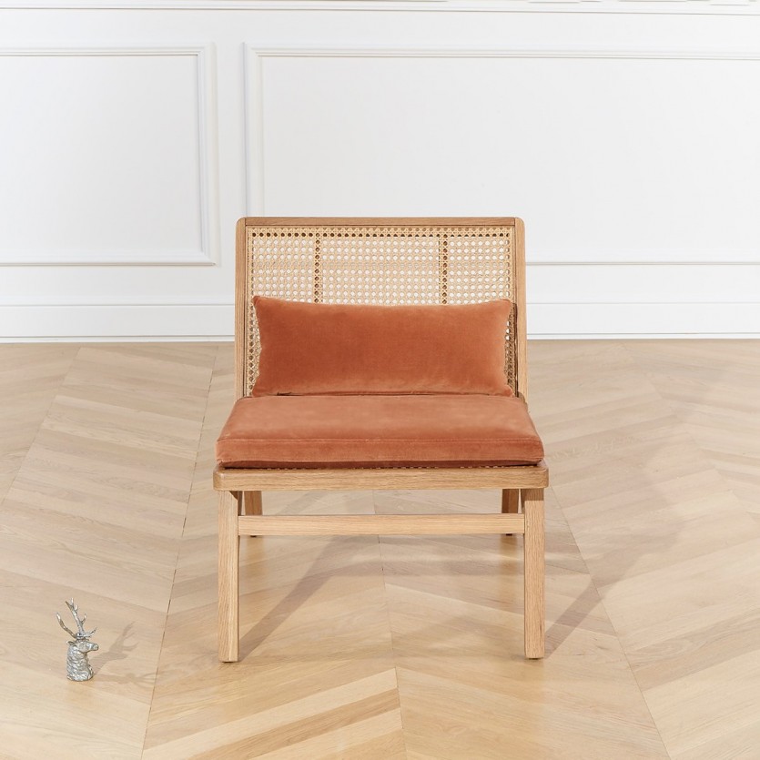 Fauteuil scandinave en cannage