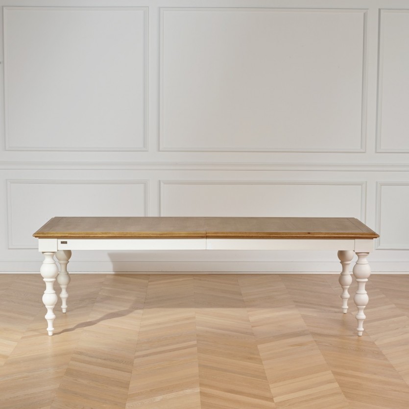 table extensible bois de style robin des bois