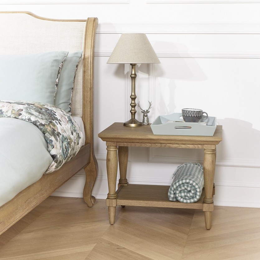 Bout de canapé bois shabby chic