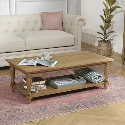 Table basse chene shabby chic EDINBURGH
