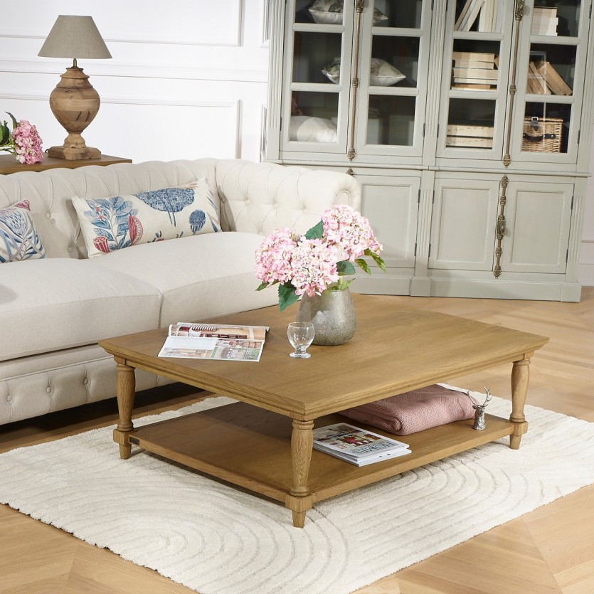 Grande table basse en chene EDINBURGH