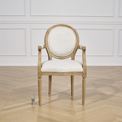 Fauteuil MEDAILLON, lin premium