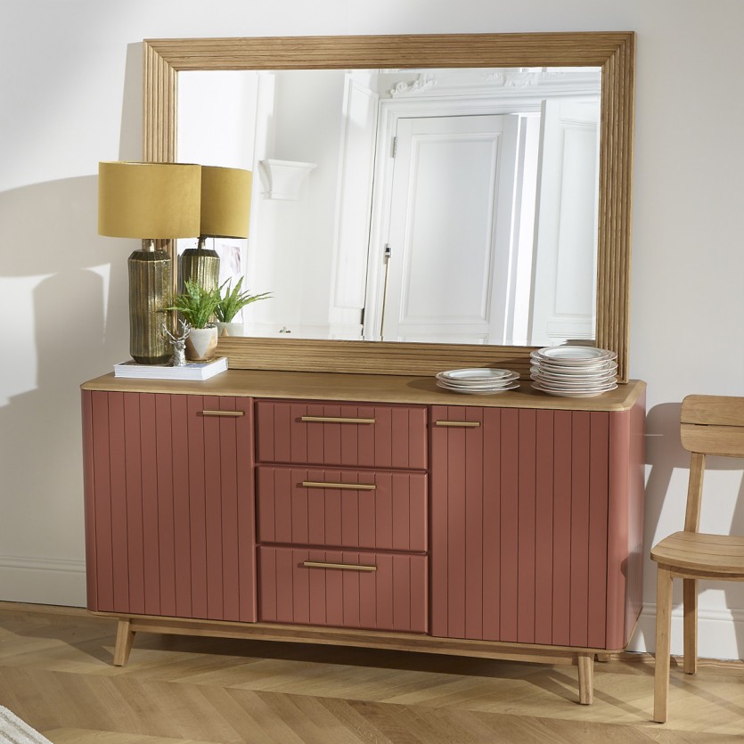 JOËL - Eetkamerbuffet, moderne stijl, eikenhout 160 cm