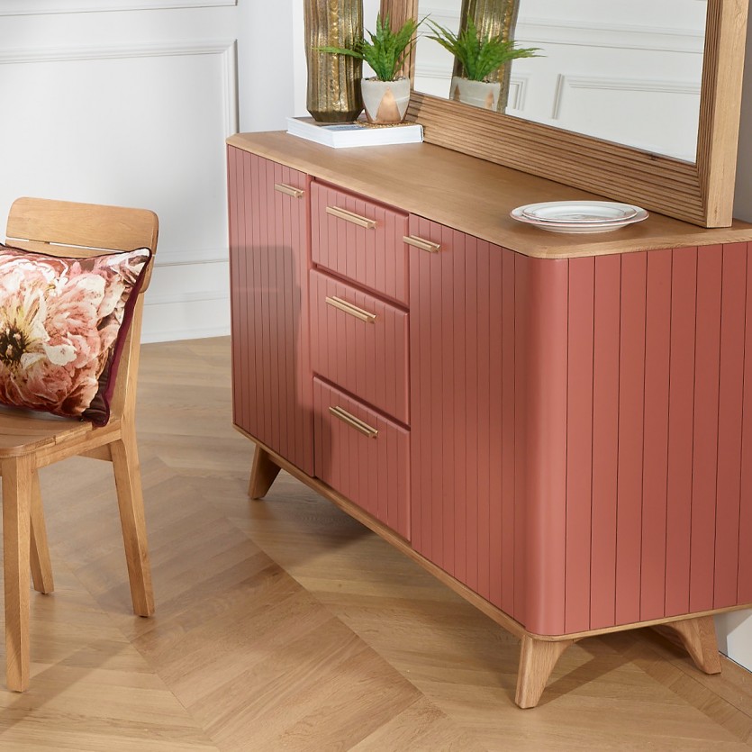 JOËL - Eetkamerbuffet, moderne stijl, eikenhout 160 cm