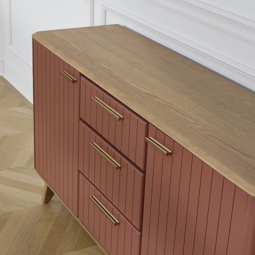 JOËL - Eetkamerbuffet, moderne stijl, eiken blad 160 cm