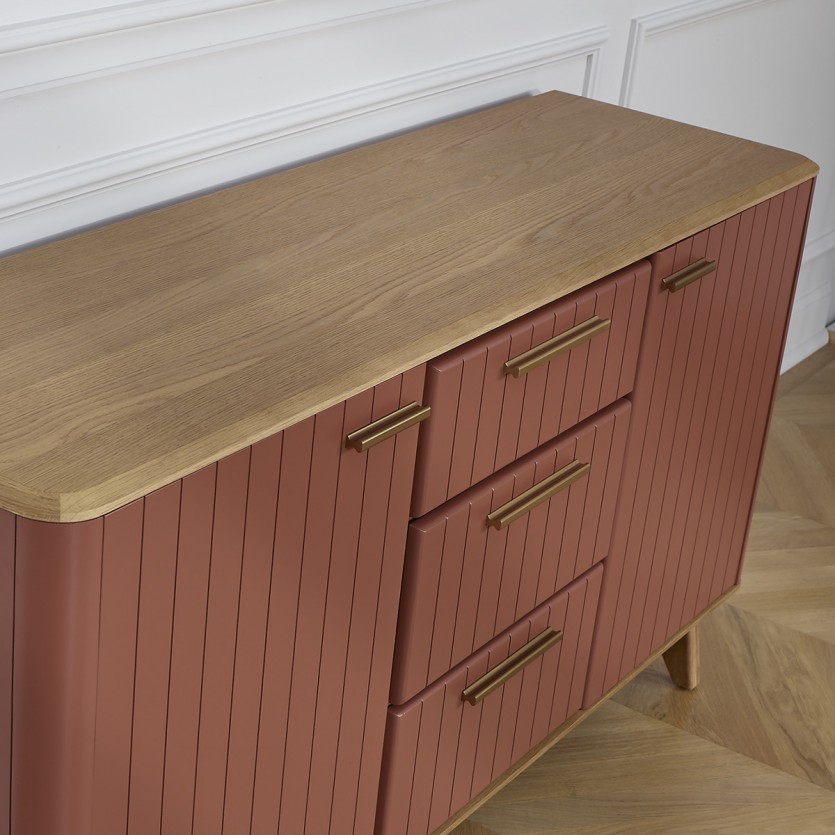 JOËL - Eetkamerbuffet, moderne stijl, eikenhout 160 cm