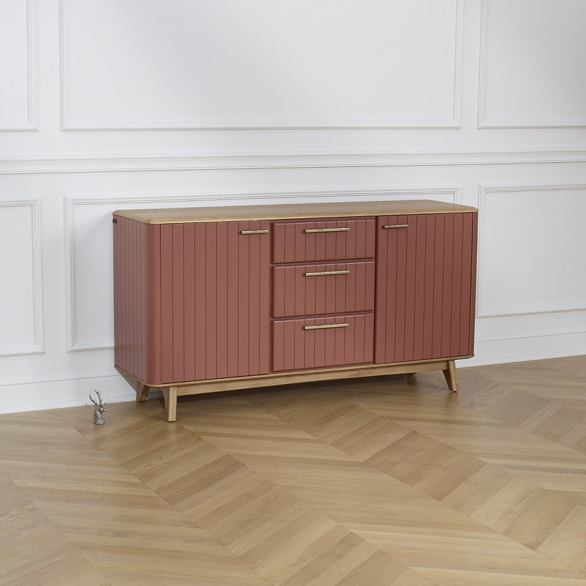 JOËL - Dining room buffet, modern style, oak top 160 cm