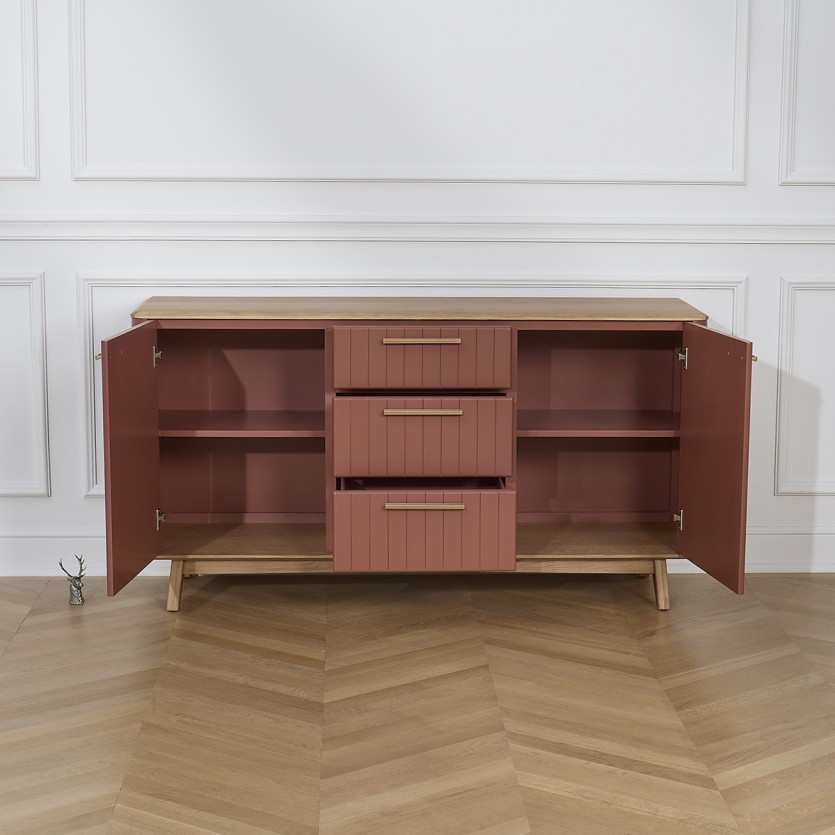 JOËL - Esszimmerbuffet, moderner Stil, Eichenplatte 160 cm