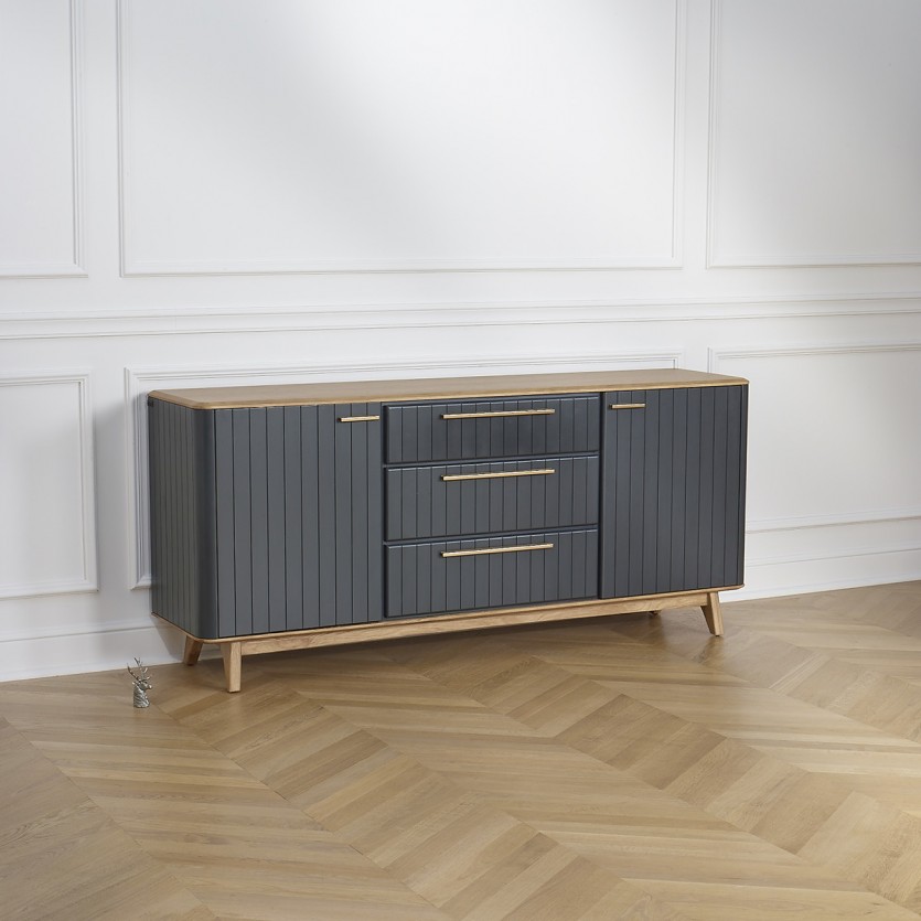 JOËL - Modern style dining room sideboard in wood, 190 cm