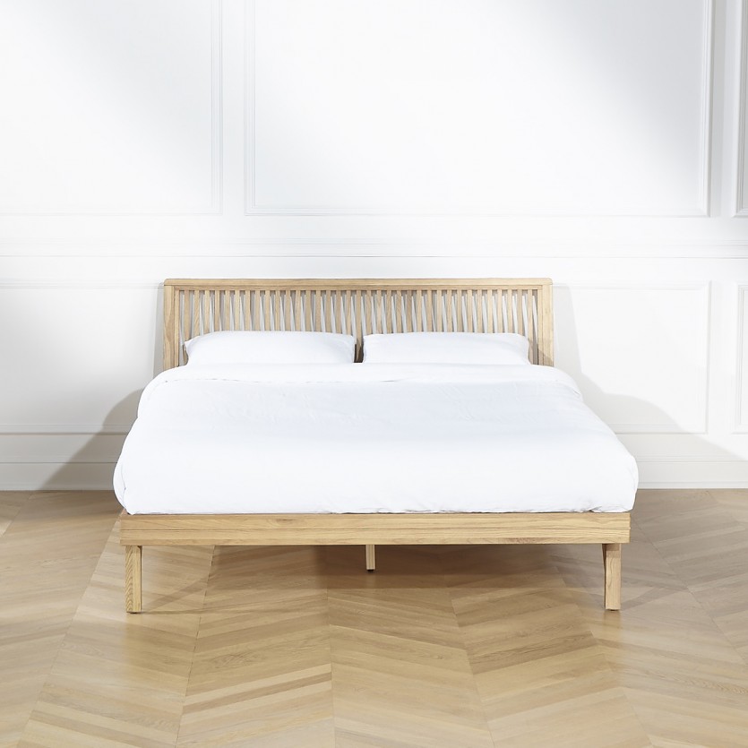 GABRIEL - Lit deux places, style moderne en bois massif 160 x 200
